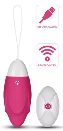 Vibrator Ei IJOY mit Fernbedienung 9 x 3.6 cm – 1/3