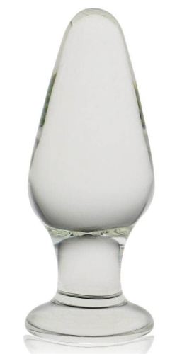 Glazen plug Romance Transparant 9.5 x 3.8cm