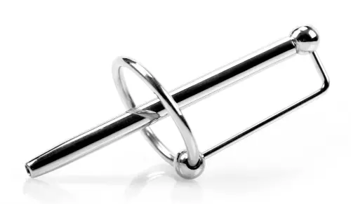 Durchbohrte Harnröhrenstange mit Ring PRINCESS WAND 7,5cm x 6mm – 1/4