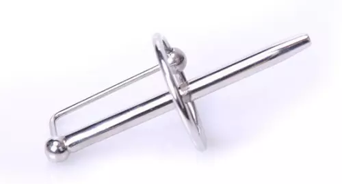 Durchbohrte Harnröhrenstange mit Ring PRINCESS WAND 7,5cm x 6mm – 2/4