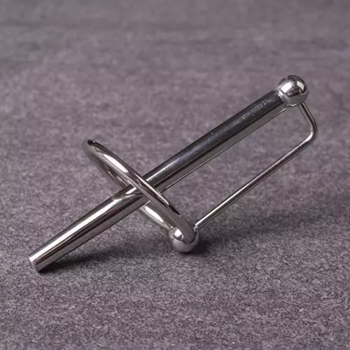 Durchbohrte Harnröhrenstange mit Ring PRINCESS WAND 7,5cm x 6mm – 3/4
