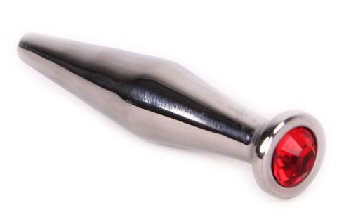 Penisplug mit Edelstein SMOOTH Rot 11mm