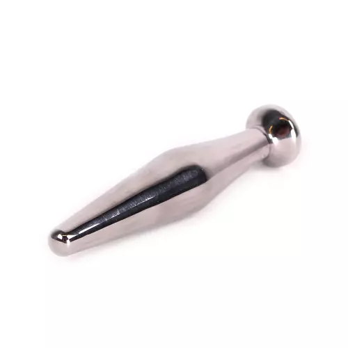 Penishörnchen mit Schmuckstein SMOOTH Rot 11mm – 5/8