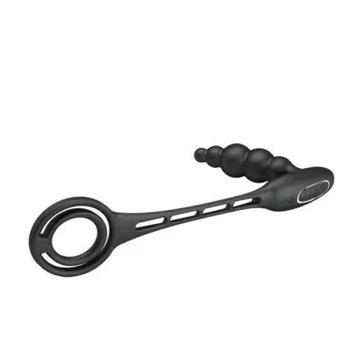 Vibrirender Plug mit Ringen VIBRA PENIS 8 x 2.4 cm – 5/10