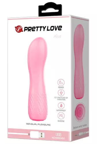 Vibrator Alice Curve 12 x 3 cm Rosa – 2/8