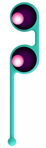 Kegel-Kugeln Tighten Up III Türkis – 5/6