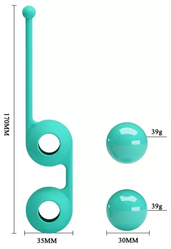 Kegel-Kugeln Tighten Up III Türkis – 6/6