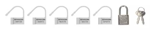 Set von 5 nummerierten LOCKS – 1/2