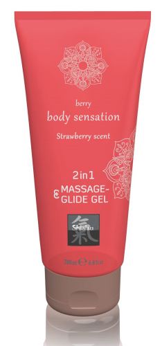 Lubricant and Massage Gel STRAWBERRY 200mL