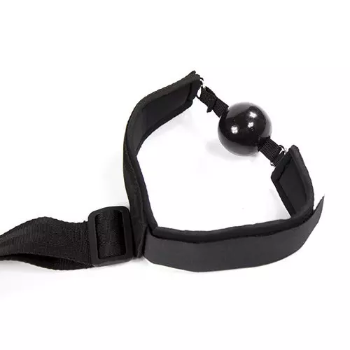 Halsband mit Knebel und Bondage-Schnüren – 3/10