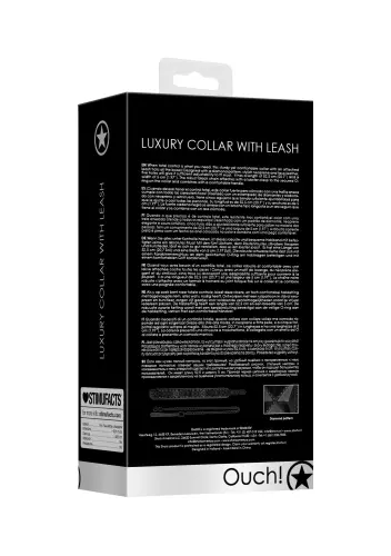 Halsband und Leine Luxury Schwarz – 6/14