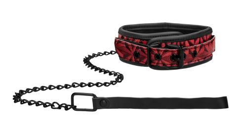 Collar and Leash Luxury Red