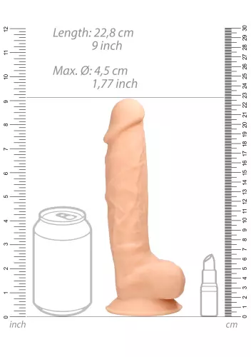 RealRock Realistic Dildo with Suction Cup 18 x 4.5 cm – 4/15