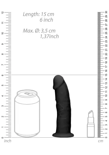 RealRock Silicone Dildo 14.5 x 3.7 cm – 7/23