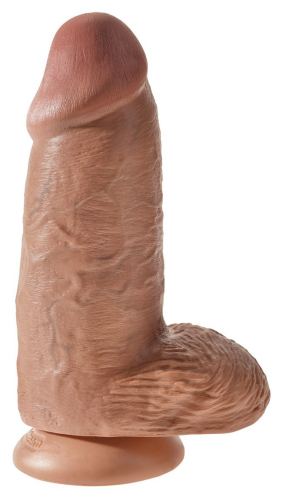 Chubby king Cock Dildo 18 x 7.6cm Beige