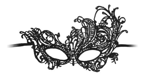 Lace Mask Royal Black
