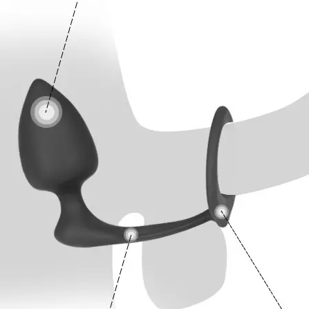 Plug und Cockring Silikon 8cm – 5/19