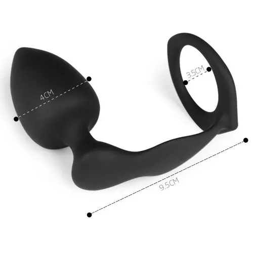 Plug und Cockring Silikon 8cm – 6/19