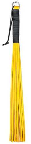 Handy Whip Leather Flogger Yellow