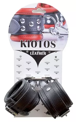 Lederhandschellen für Handgelenke 5 cm Schwarz – 2/4
