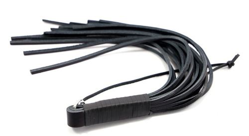 Whip Stiff Leather Flogger 33 cm