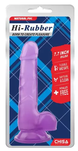 Hi-Rubber Purple Dildo 14 x 3.6 cm – 2/7