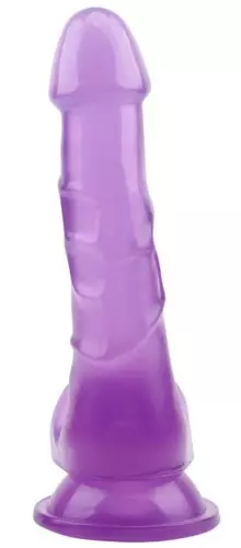 Hi-Rubber Purple Dildo 14 x 3.6 cm – 3/7