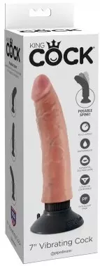 King Cock Vibrating Dildo 18 x 4 cm – 2/7