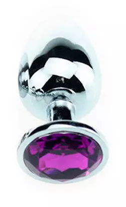 Schmuckplug Strass Violett - SMALL 6,5 x 2,7cm – 2/4