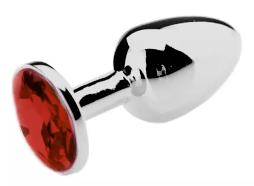 Schmuck-Analplug Spolly Groß - Rot 8,5 x 3,9 cm – 2/4