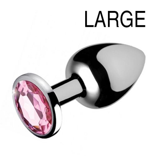 Plug bijou Gem Roze 8 x 4 cm