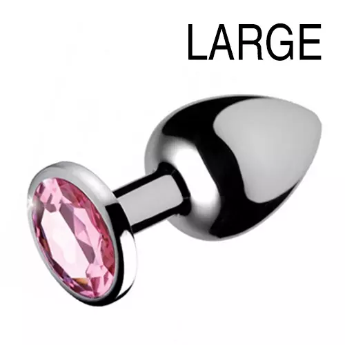 Schmuck-Plug Gem Rosa 8 x 4 cm – 1/3