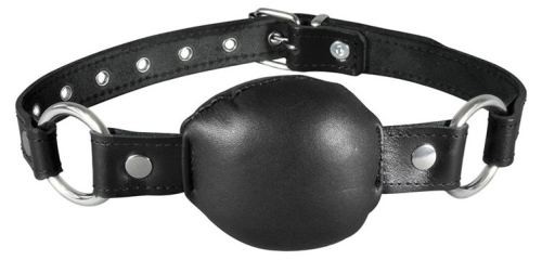 Leren knevel Silence Gag Zwart