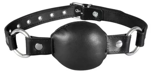 Lederknebel Silence Gag Schwarz – 1/3
