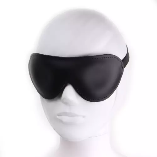 Ledermaske Deluxe Schwarz – 4/6