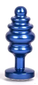 Anales Schmuck-Plug Alloy 6,5 x 3 cm Blau – 2/3