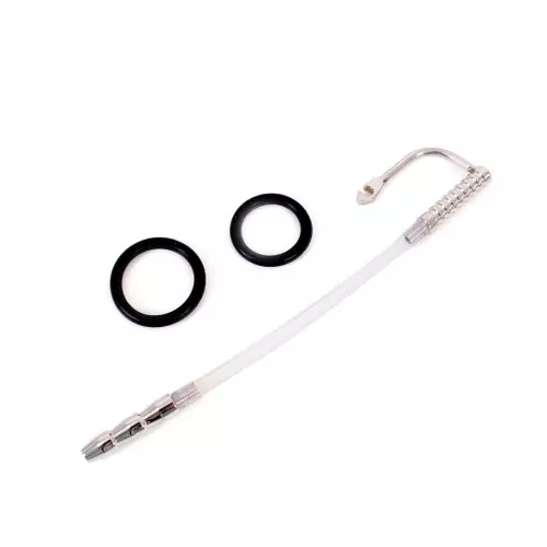 Durchbohrte Harnröhrenstange Catheter Ribbed 21cm - Durchmesser 9mm – 3/5