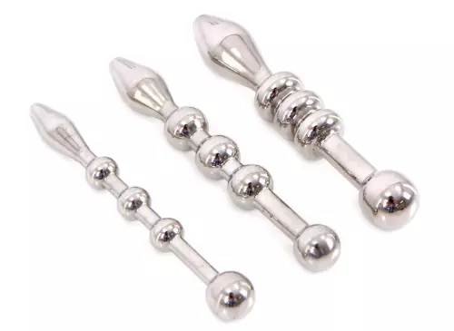Set van 3 urethrale plugs Beads 5,5cm 6 tot 10mm – 2/4