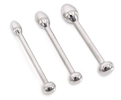 3 Urethral Plugs Kit 4.5cm 6 to 10mm