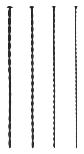 Set von 4 Harnröhrenstangen Spiral Screw 30 cm - Durchmesser von 3 bis 6mm – 1/4