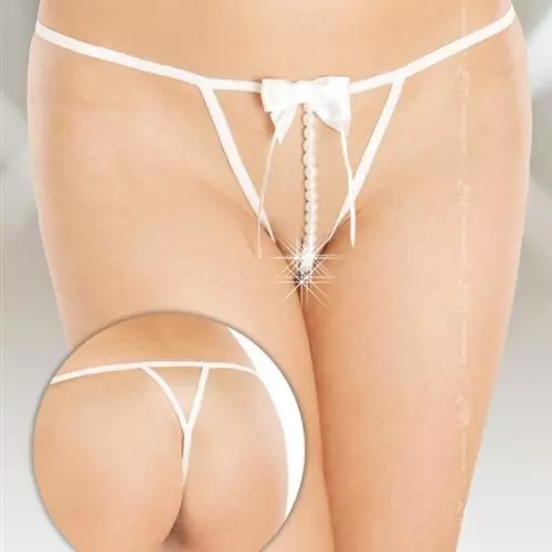 String mit Perlen AZZURA - Weiß – 2/6