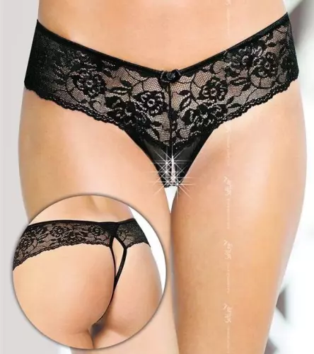 Offener String Elizaveta - Schwarz – 1/3