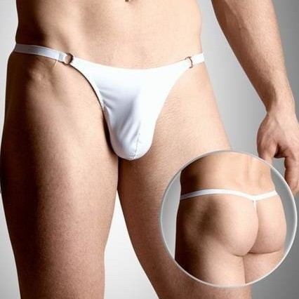 String voor mannen LACK Wit