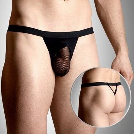 String Heren Mesh Zwart
