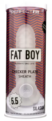 Penishülle Fat Boy Checker Plate 14cm – 2/10