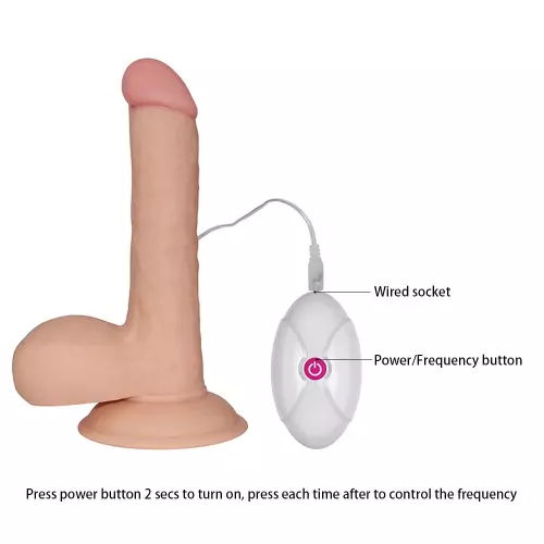 Vibrating Dildo Max Vibe Soft Dude 13 x 4cm – 7/7