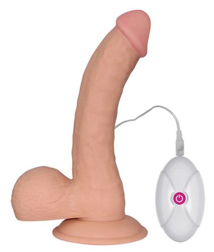 Vibrerend Dildo Ultra Soft Thick 17 x 4,5cm