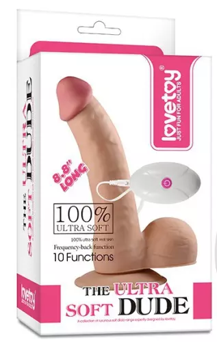Vibrating Dildo Ultra Soft Thick 17 x 4.5cm – 2/8