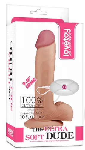 Vibrating Dildo Leo Vibe Soft Dude 18 x 4.5cm – 2/8