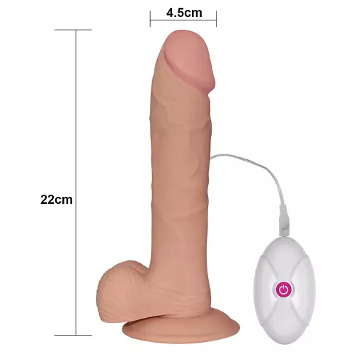 Vibrating Dildo Leo Vibe Soft Dude 18 x 4.5cm – 3/8